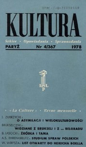 PARIS KULTURA – 1978 / 367 Cover Image