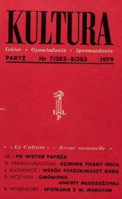 PARIS KULTURA – 1979 / 382+383 Cover Image