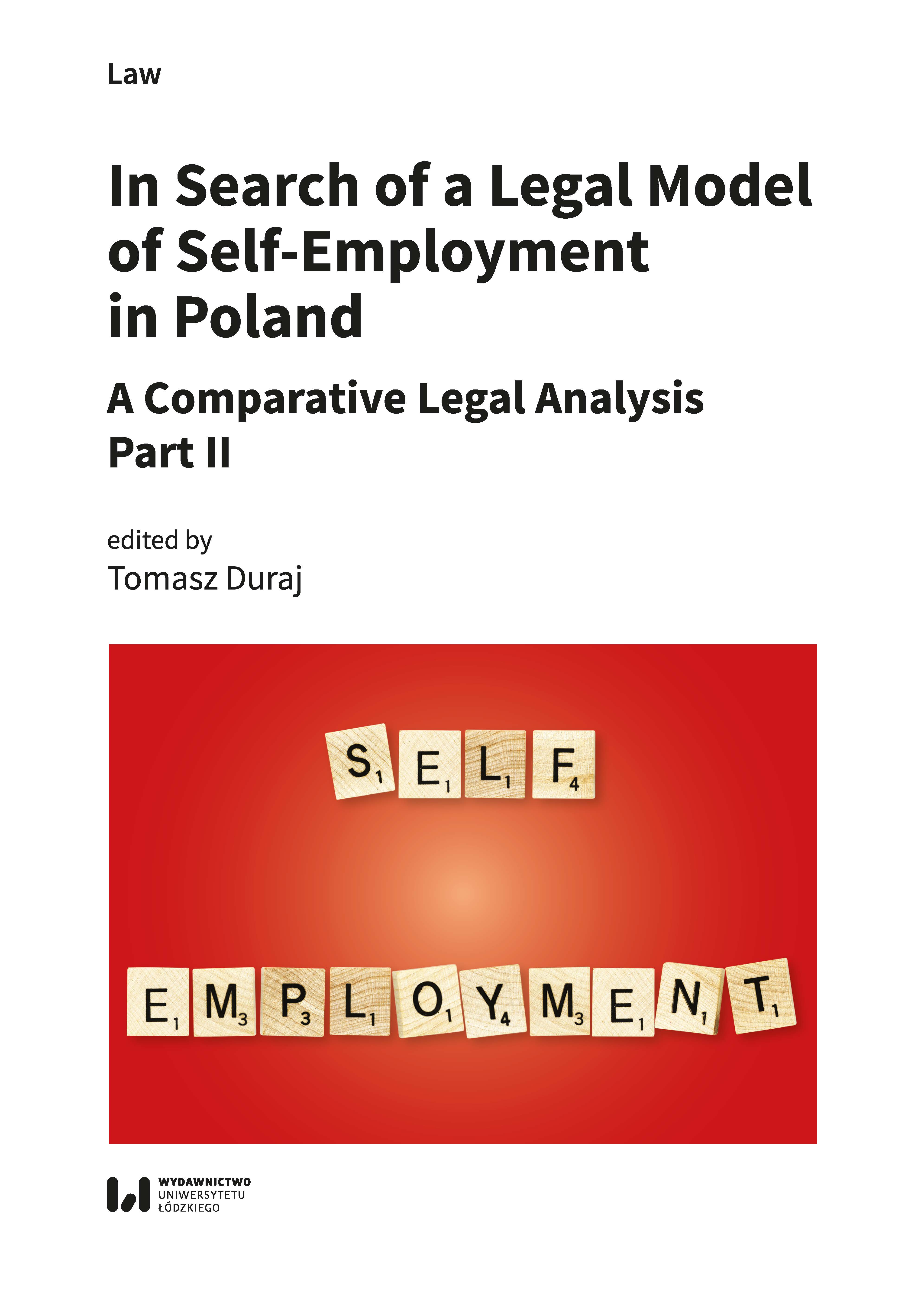 In Search of a Legal Model of Self-Employment in Poland. A Comparative Legal Analysis Part II