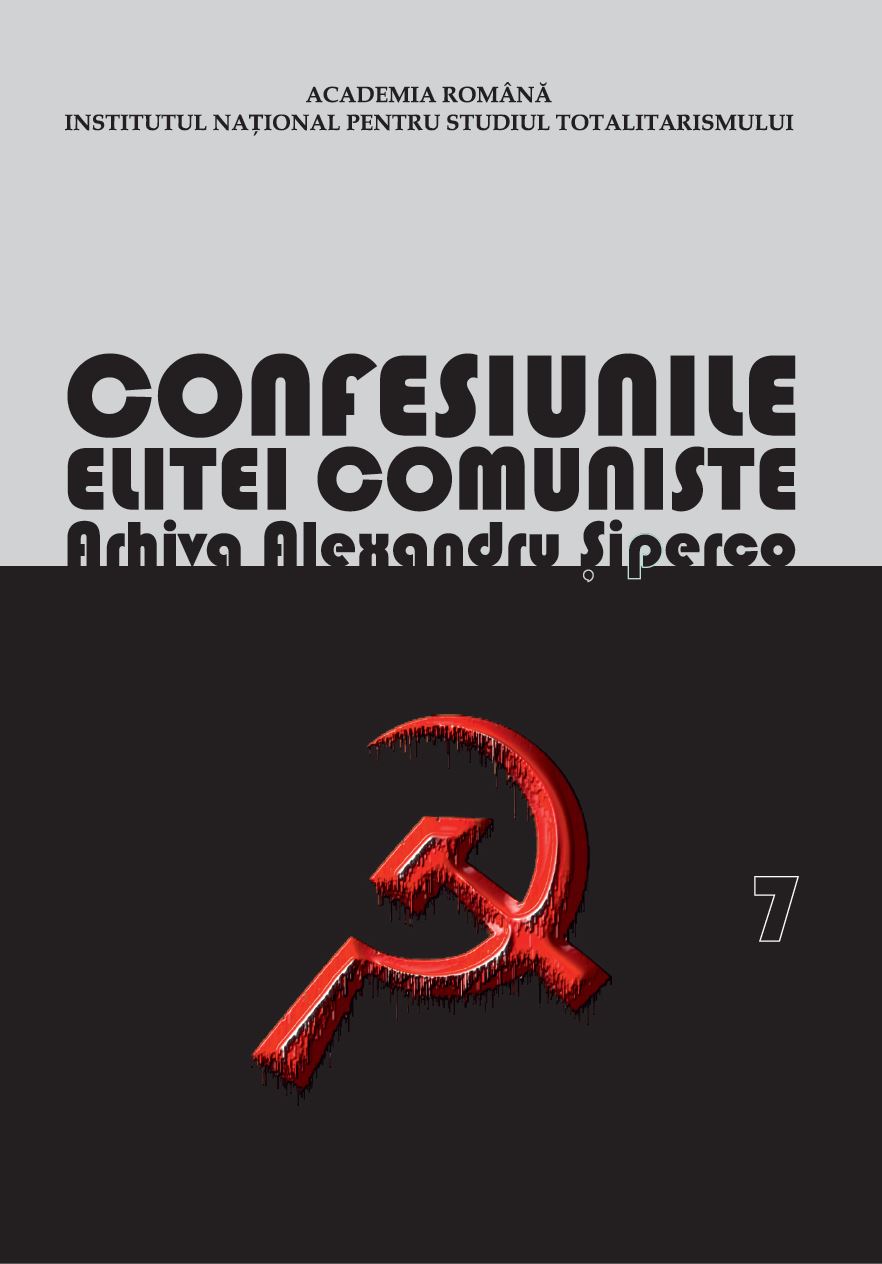 Confessions of the Communist elite. Romania 1944-1965: rivalries, repressions, murders…