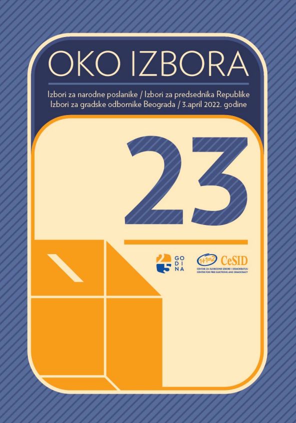 ABOUT ELECTIONS 23 - Elections for deputies / Elections for the President of the Republic / Elections for Belgrade city councilors (April 3, 2022)