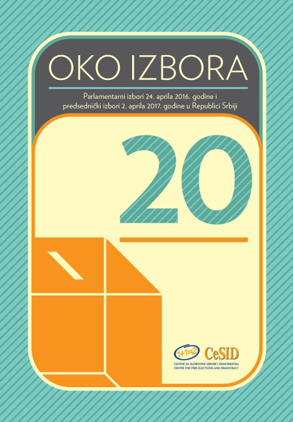 ABOUT ELECTIONS 20 - Parliamentary elections on April 24, 2016 and presidential elections on April 2, 2017 in the Republic of Serbia