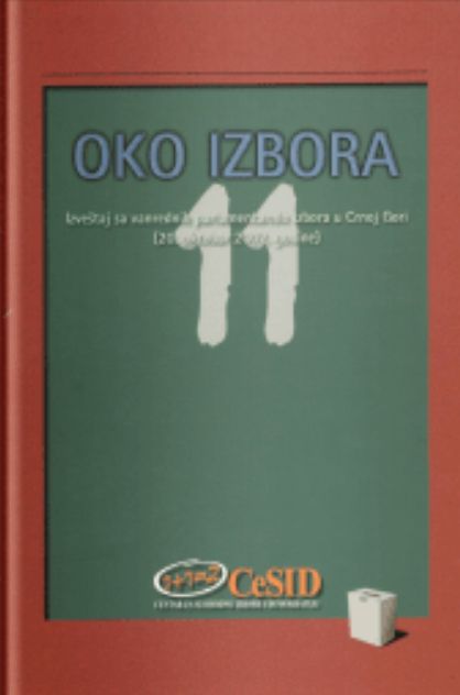 ABOUT ELECTIONS 11 - Report on the extraordinary parliamentary elections in Montenegro (October 20, 2002)