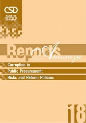 CSD-Report  18 - Corruption in Public Procurement: Risks and Reform Policies Cover Image