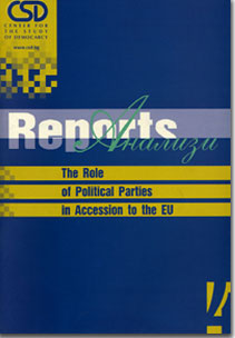 CSD-Report  04 - The Role of Political Parties in Bulgaria's Accession to the EU Cover Image