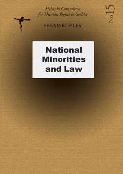 FEDERAL LAW ON PROTECTION OF THE RIGHTS AND FREEDOMS OF NATIONAL MINORITIES Cover Image