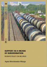 Support as a means of subordination. Russia's policy on Belarus