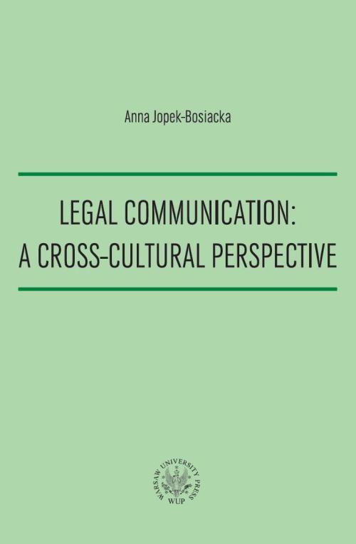 Legal Communication: A Cross-Cultural Perspective Cover Image