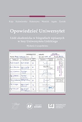 To talk about the University. Academic Łódź in biographies inscribed in the fate of the University of Lodz Cover Image