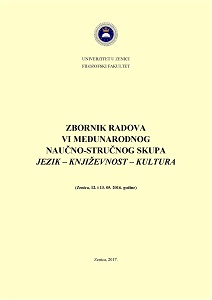 ZBORNIK RADOVA VI MEĐUNARODNOG NAUČNO-STRUČNOG SKUPA "JEZIK – KNJIŽEVNOST – KULTURA"