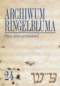 The Ringelblum Archive. Volumen 24. Labour Camps Cover Image