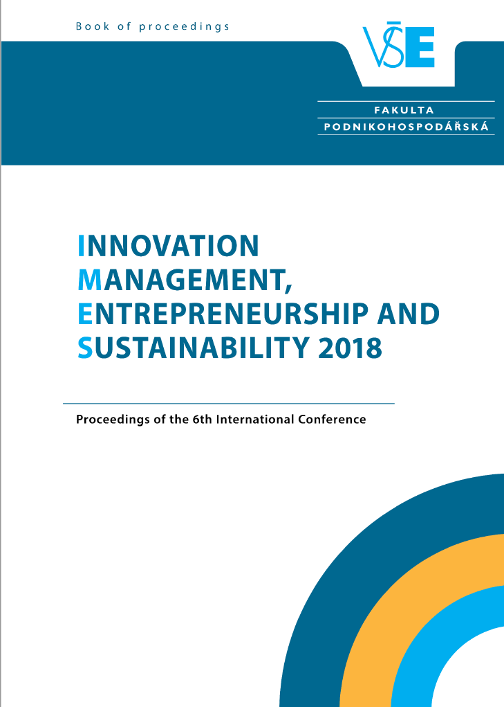 Innovation Management, Entrepreneurship and Sustainability (IMES 2018) Cover Image