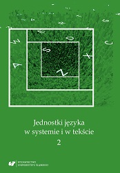 The units of language in a system and in a text 2 Cover Image