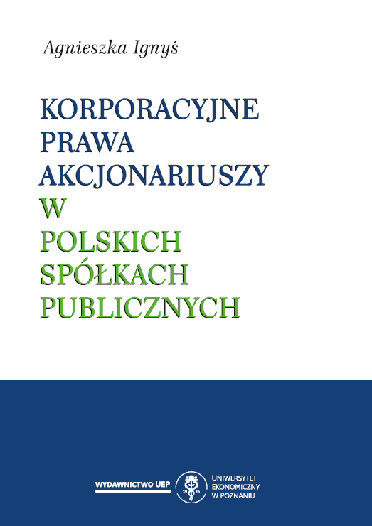 Corporate shareholders' rights in Polish public companies Cover Image