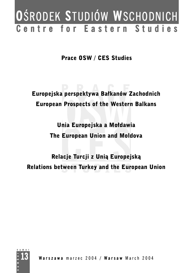 The European Union and Moldova /// Relations between Turkey and the European Union /// European Prospects of the Western Balkans