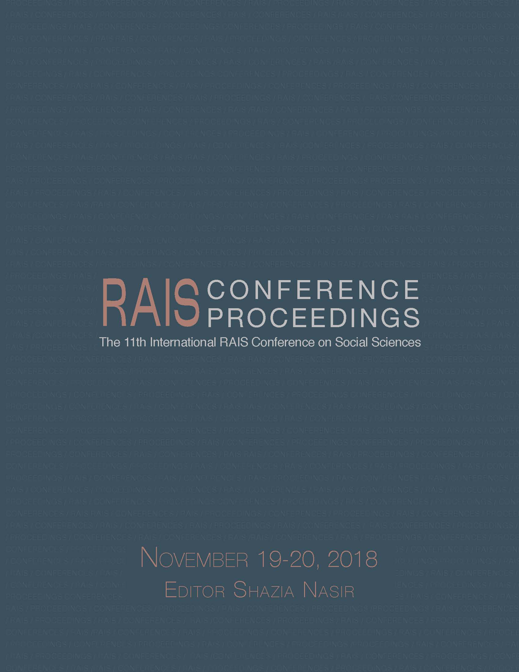 Proceedings of the 11th International RAIS Conference on Social Sciences