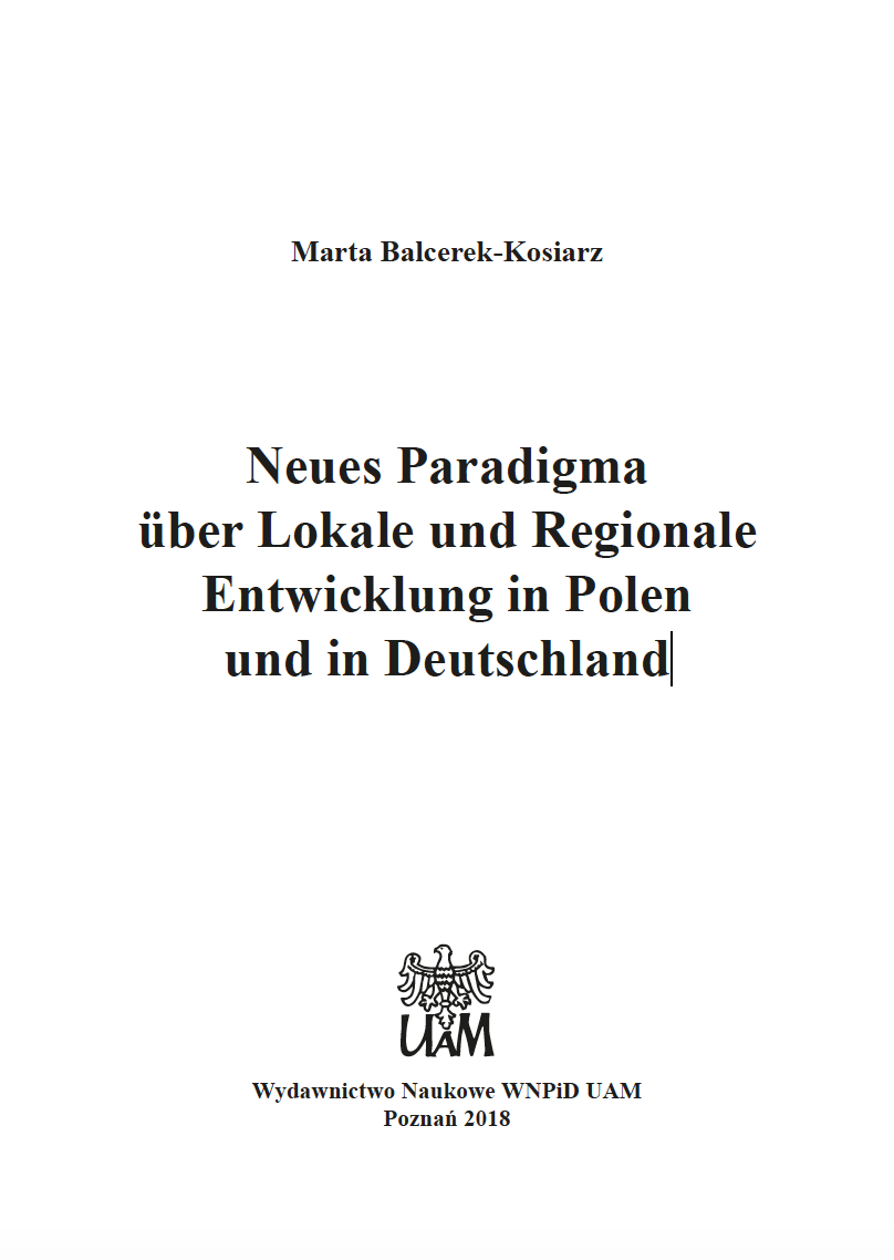 New Paradigm on Local and Regional Development in Poland and Germany Cover Image