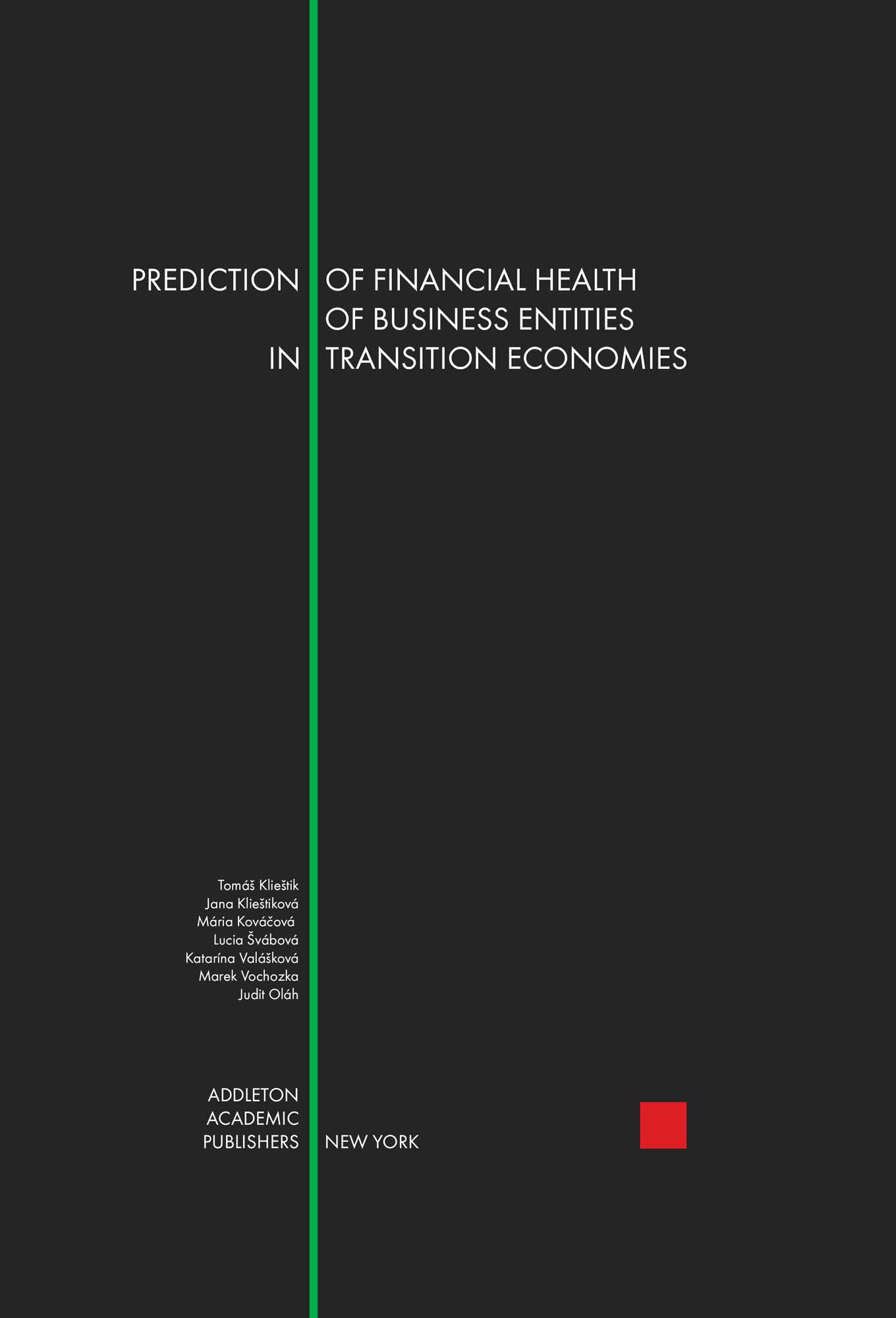 Prediction of financial health of business entities in transition economies Cover Image
