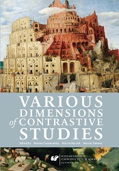 Various Dimensions of Contrastive Studies (całość)