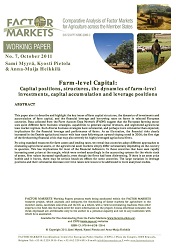 Farm-level Capital: Capital positions, structures, the dynamics of farm-level investments, capital accumulation and leverage positions Cover Image