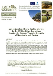 Agricultural and Rural Capital Markets in the EU Candidate Countries: Croatia, the Former Yugoslav Republic of Macedonia and Turkey
