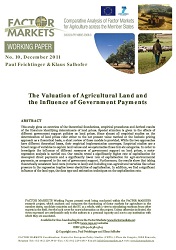 The Valuation of Agricultural Land and the Influence of Government Payments Cover Image