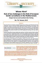 №79 Whose Mare? Rule of law challenges in the field of European border surveillance in the Mediterranean