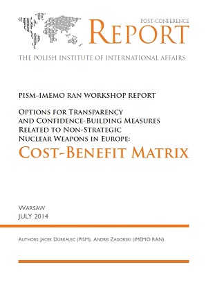Options for Transparency and Confidence-Building Measures Related to Non-Strategic Nuclear Weapons in Europe: Cost-Benefit Matrix