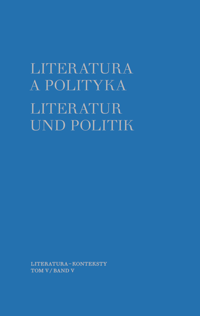 Literature and Politics. Volume 5 Cover Image