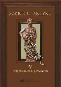 Essays on the antiquity T 5. Antique persuasion techniques. Cover Image