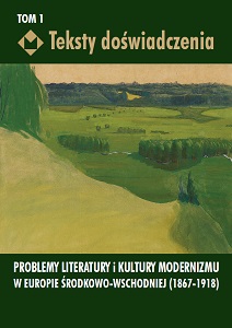 The texts of the experience. Volume 1 Cover Image