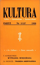 PARIS KULTURA – 1958 / 127 Cover Image
