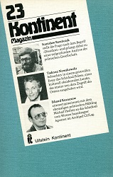 КОНТИНЕНТ / CONTINENT East-West-Forum – Issue 1982 / 23 Cover Image