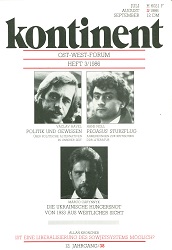 КОНТИНЕНТ / CONTINENT East-West-Forum – Issue 1986 / 38