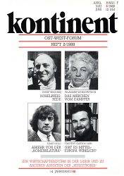 КОНТИНЕНТ / CONTINENT East-West-Forum – Issue 1988 / 45 Cover Image