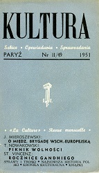 PARYSKA KULTURA – 1951/049– Listopad