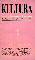 PARYSKA KULTURA – 1952/057+058 – Lipiec-Sierpień
