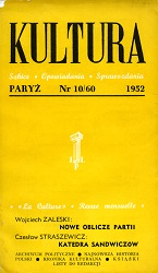 PARYSKA KULTURA – 1952/060 – Październik