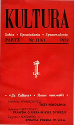 PARIS KULTURA – 1952 / 061 Cover Image