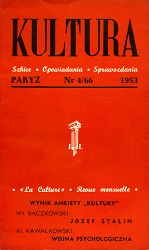 PARIS KULTURA – 1953 / 066 Cover Image