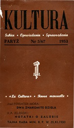 PARIS KULTURA – 1953 / 067 Cover Image