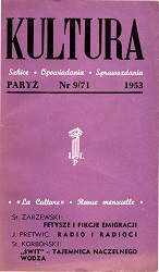 PARIS KULTURA – 1953 / 071 Cover Image