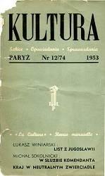PARIS KULTURA – 1953 / 074 Cover Image