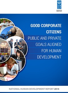 UNDP - HUMAN DEVELOPMENT REPORT 2014 – REPUBLIC of MOLDOVA. Good Corporate Citizens. Public and private Goals aligned for Human Development Cover Image