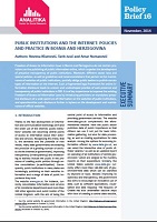 Public Institutions and The Internet: Policies and Practice in Bosnia and Herzegovina Cover Image