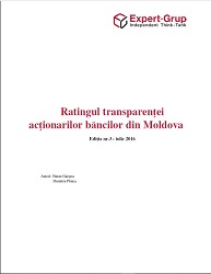 Ratingul transparenței acționarilor băncilor din Moldova