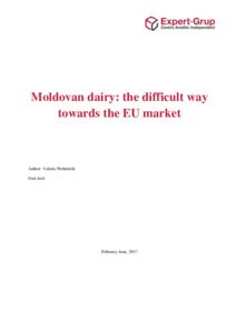 Moldovan dairy: the difficult way towards the EU market