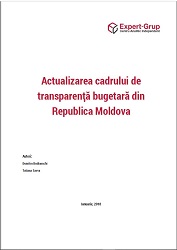 Updating the budget transparency framework of the Republic of Moldova
