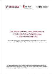 Final Monitoring Report on the Implementation of the Priority Reform Action Roadmap (5 July - 31 December 2017) Cover Image