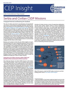 Serbia and Civilian CSDP Missions Cover Image